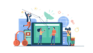Media Production Illustration